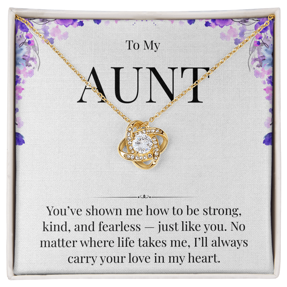 Necklace For A Strong, Kind, Fearless Aunt