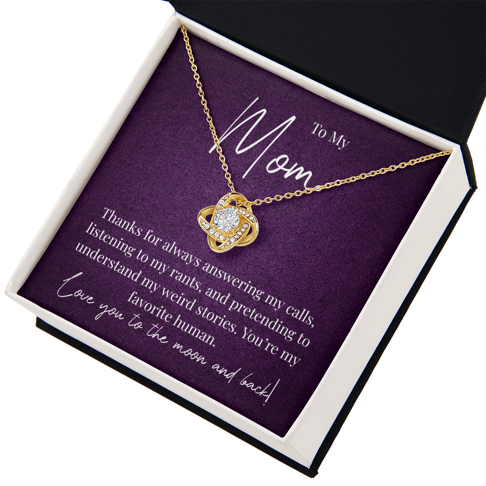 A Little Thank You for Mom - Love Knot Necklace