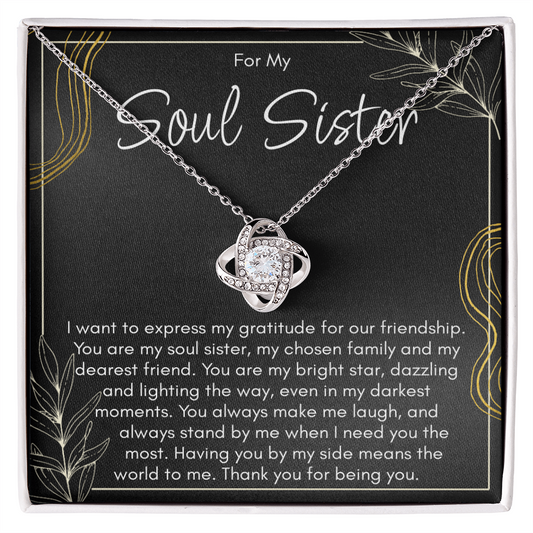 Soul Sister Necklace For Best Friend