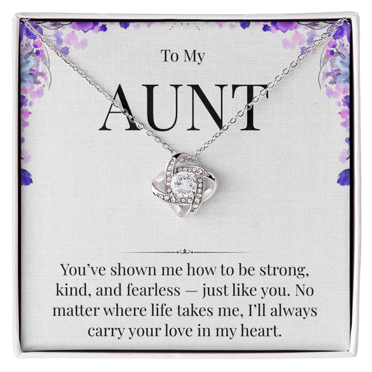 Necklace For A Strong, Kind, Fearless Aunt