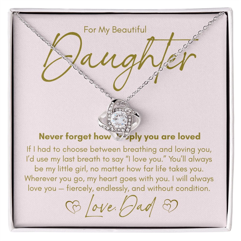 Necklace for A Beautiful Daughter from Her Dad
