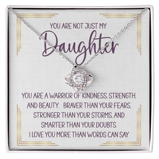 Necklace For A Smart, Brave, Strong Daughter
