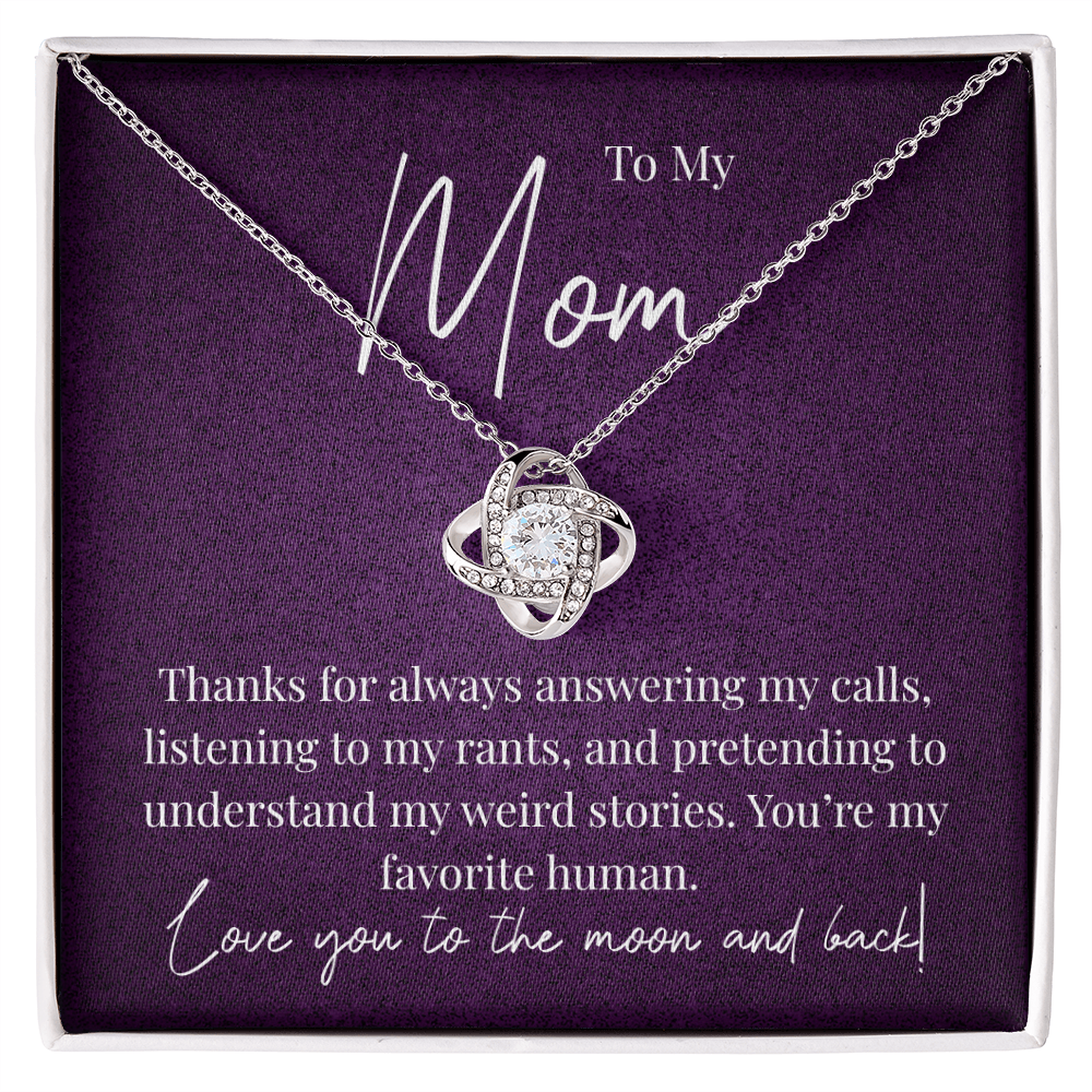 A Little Thank You for Mom - Love Knot Necklace