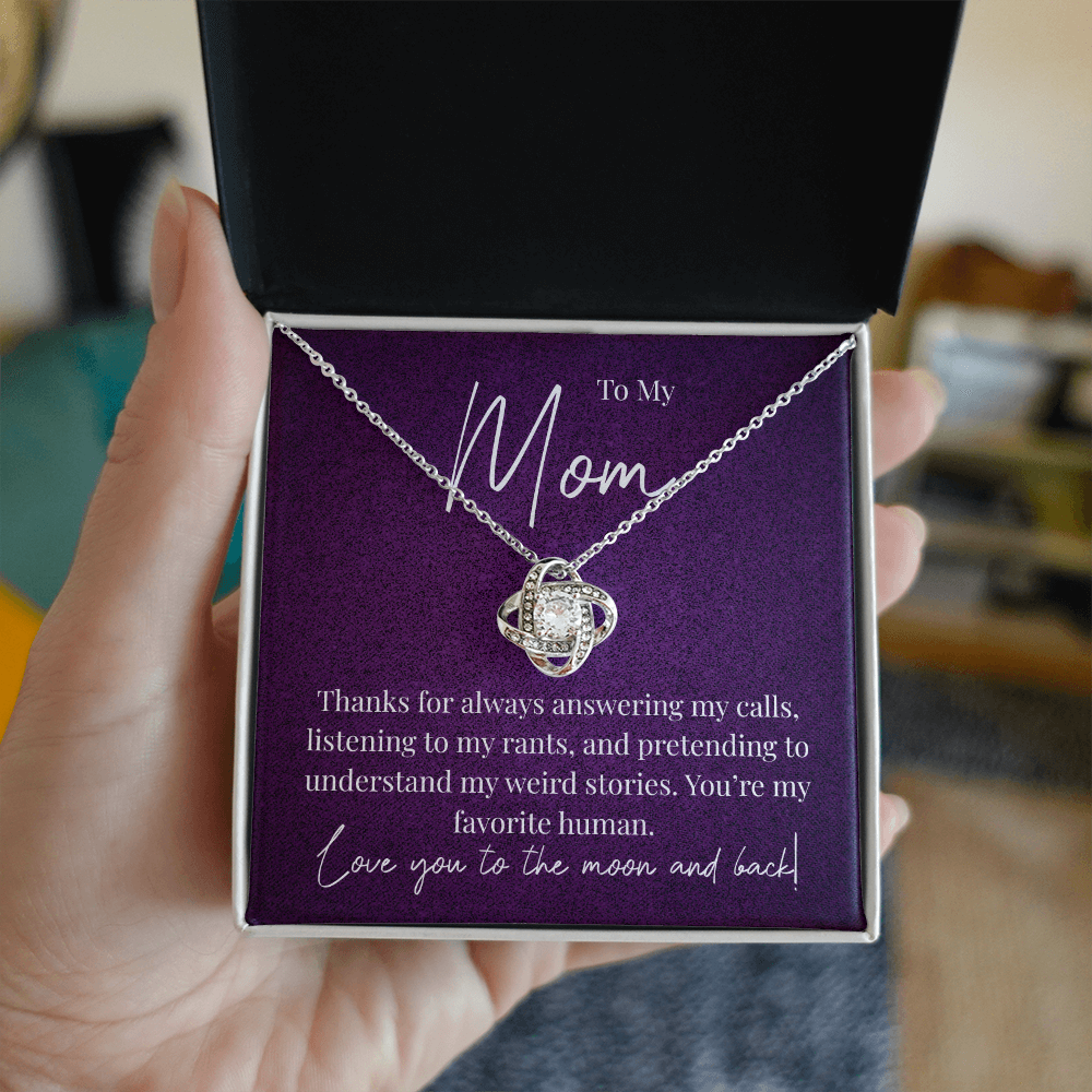 A Little Thank You for Mom - Love Knot Necklace