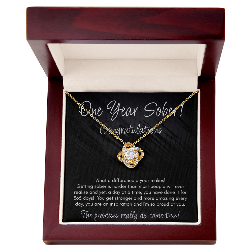 One Year Sober Necklace – A Meaningful Recovery Gift For Her