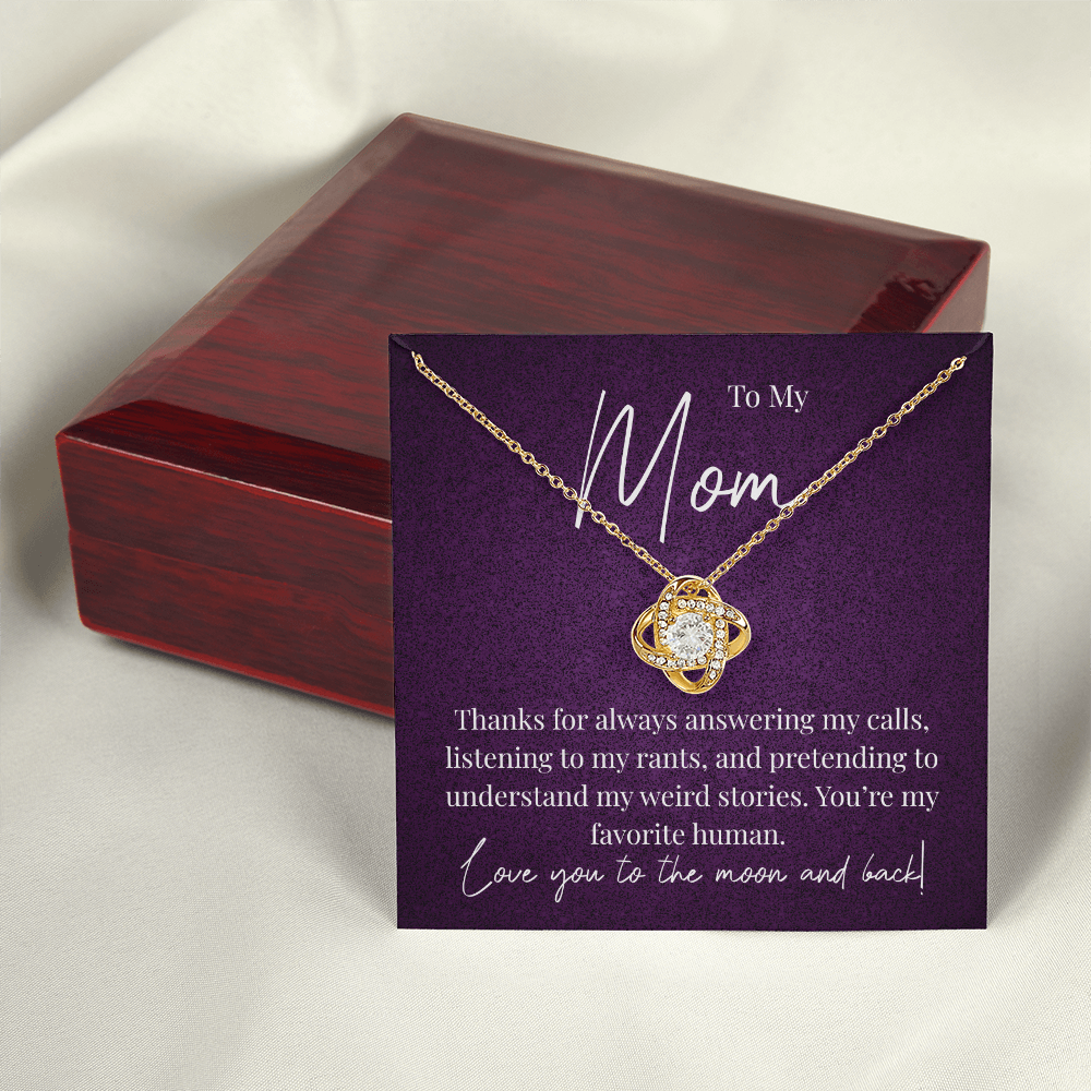 A Little Thank You for Mom - Love Knot Necklace
