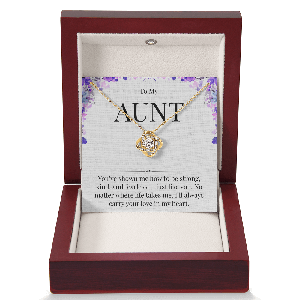 Necklace For A Strong, Kind, Fearless Aunt
