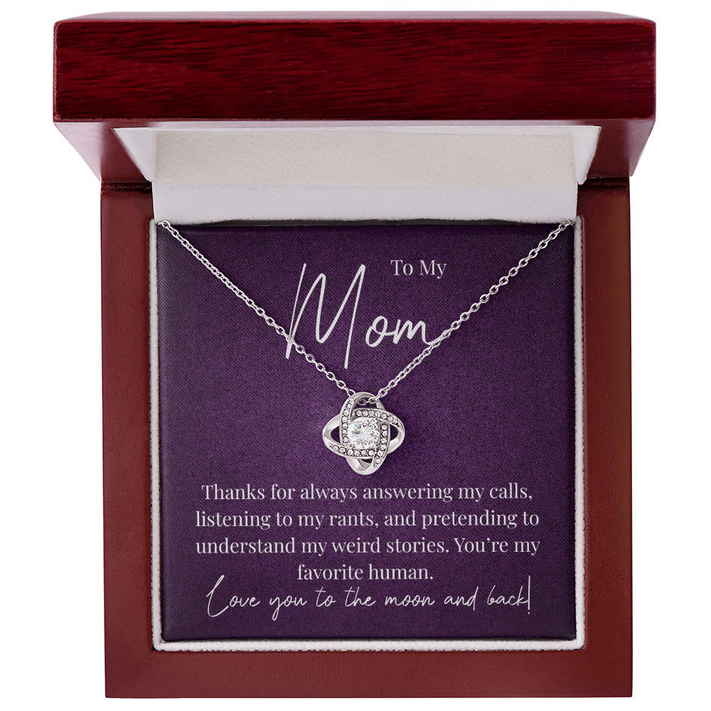 A Little Thank You for Mom - Love Knot Necklace