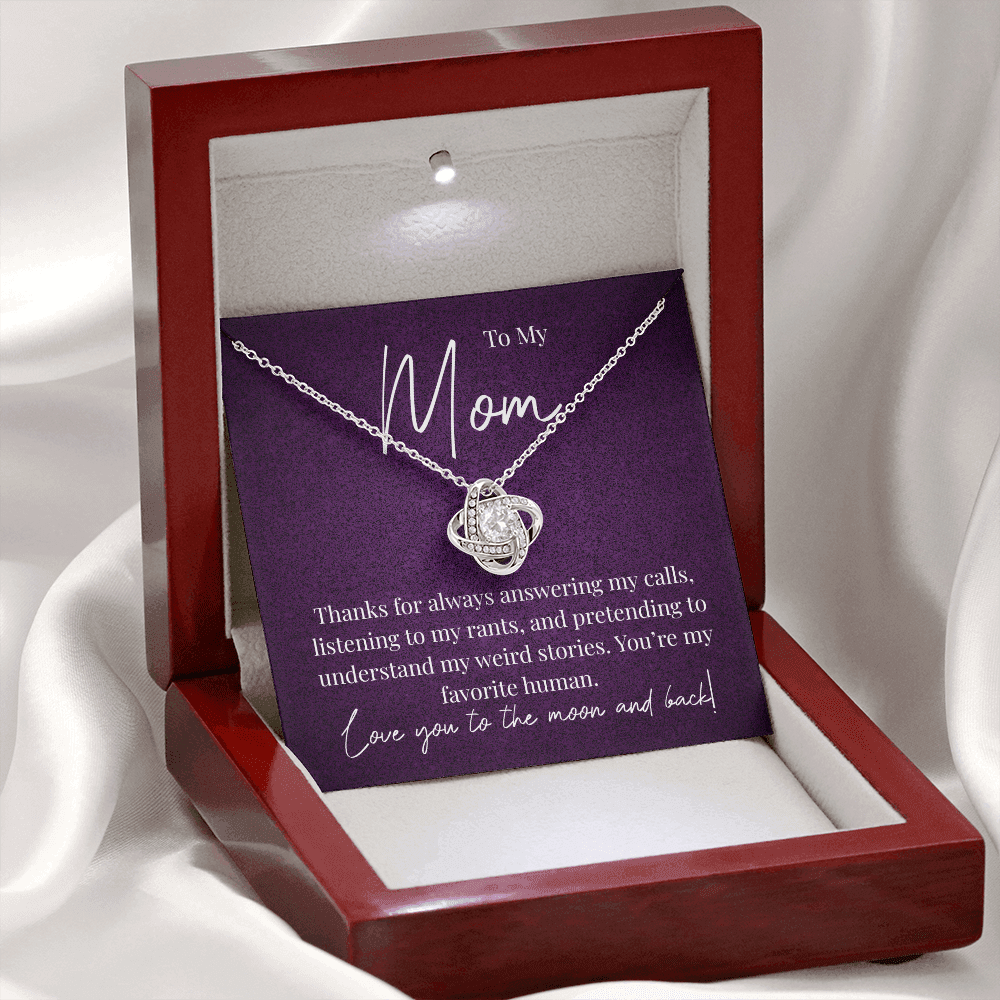 A Little Thank You for Mom - Love Knot Necklace