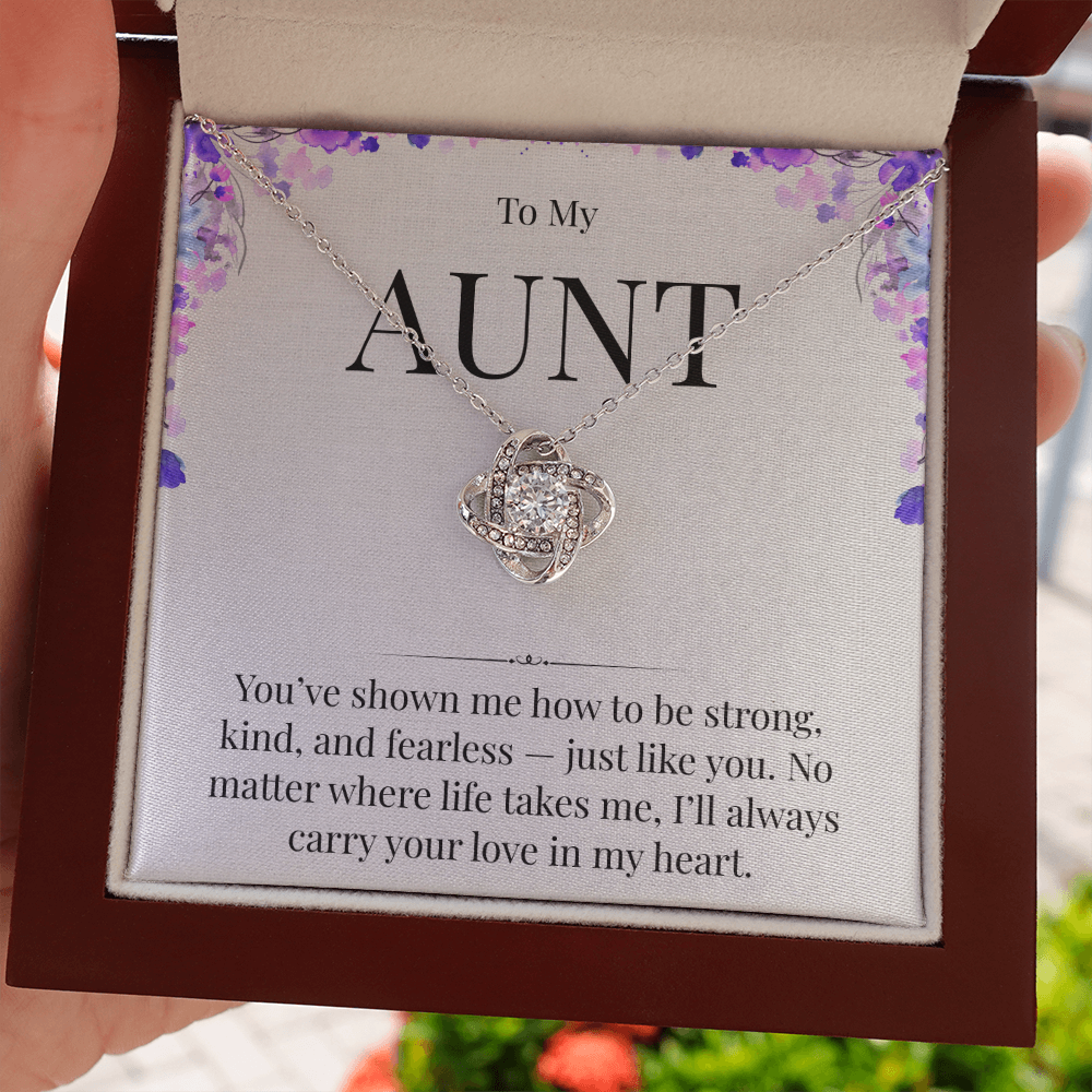 Necklace For A Strong, Kind, Fearless Aunt