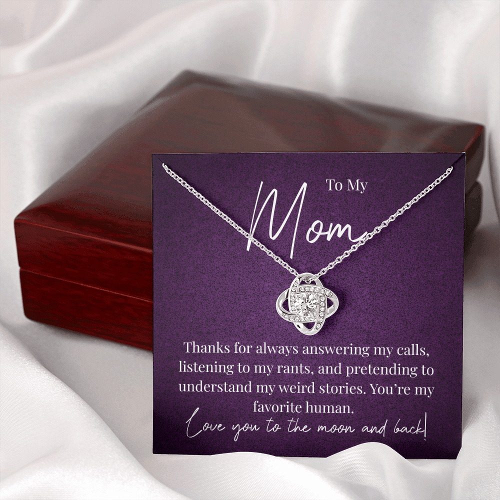 A Little Thank You for Mom - Love Knot Necklace