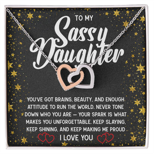 To My Sassy Daughter Necklace 💖