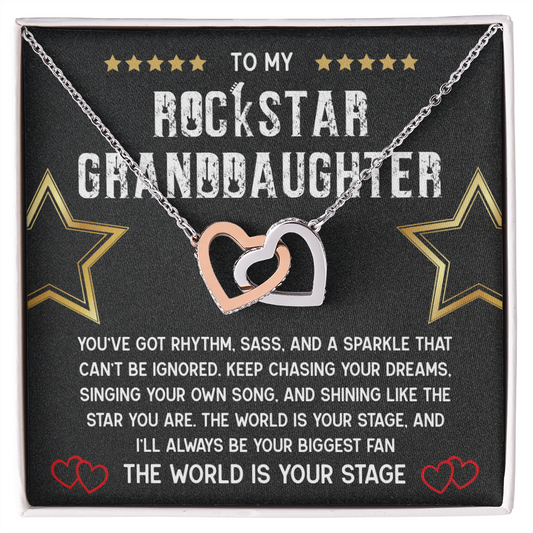 To My Rockstar Granddaughter Necklace – A Gift of Love, Pride & Inspiration