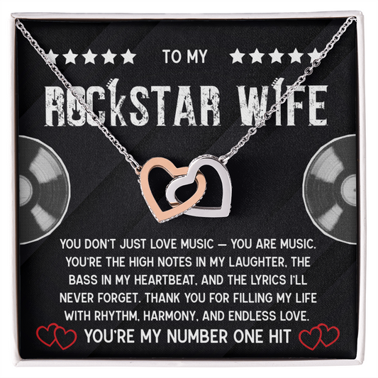 To My Rockstar Wife - Gift For The One Who Puts The Bass In Your Heartbeat!