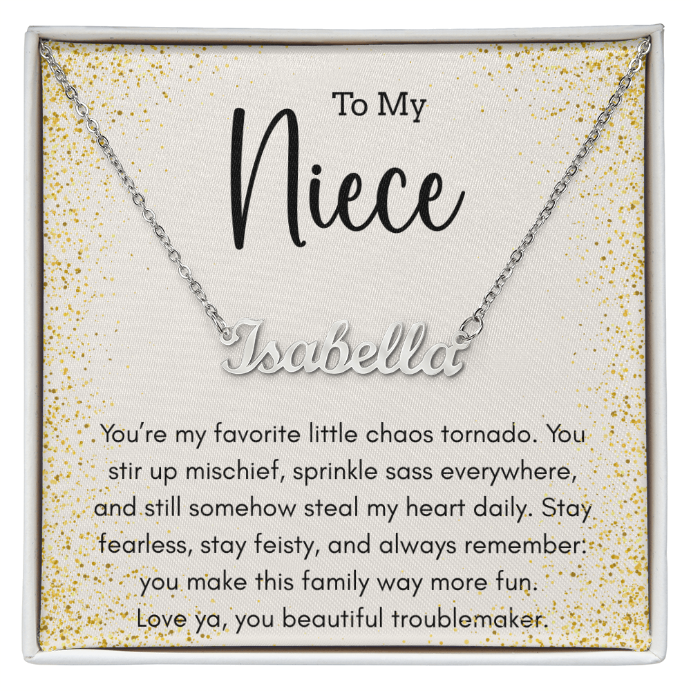 Personalized Name Necklace For A Sassy Niece