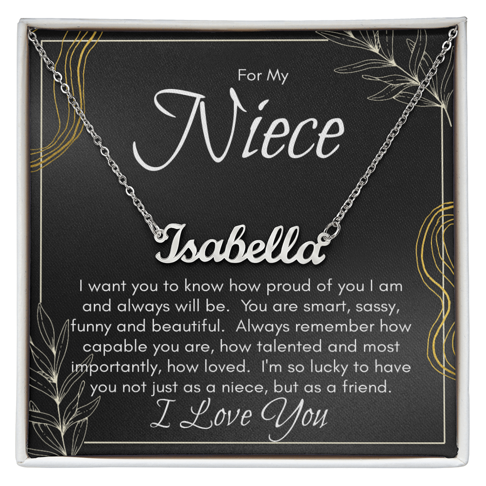 Personalized Name Necklace For Niece