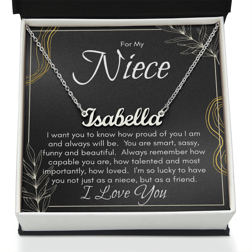 Personalized Name Necklace For Niece