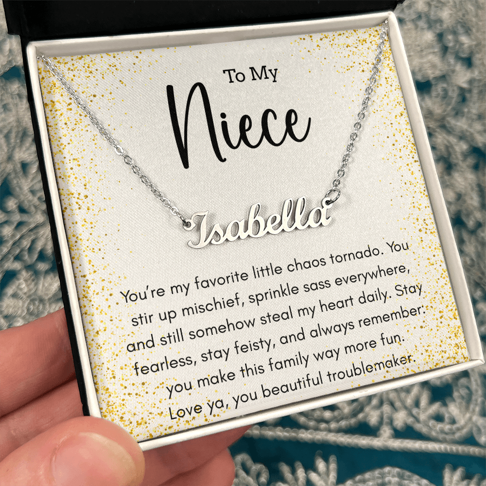 Personalized Name Necklace For A Sassy Niece