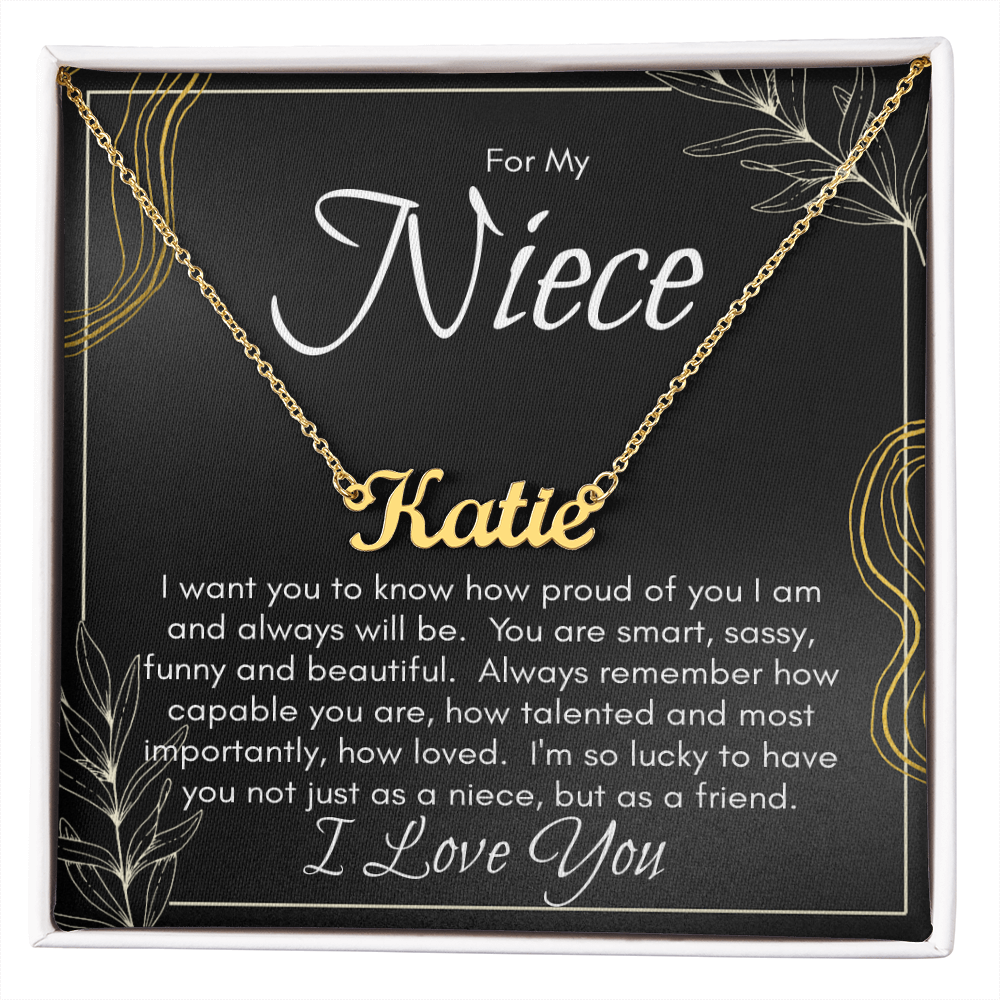 Personalized Name Necklace For Niece