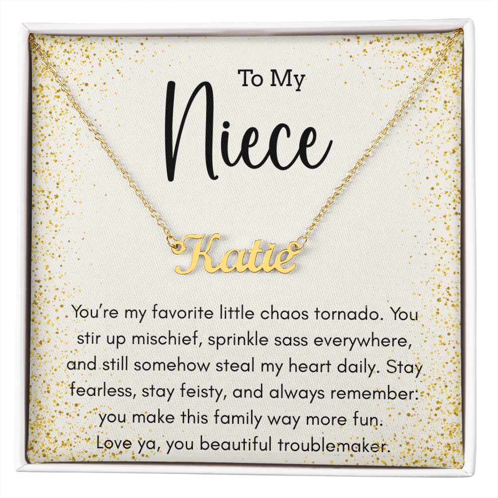 Personalized Name Necklace For A Sassy Niece