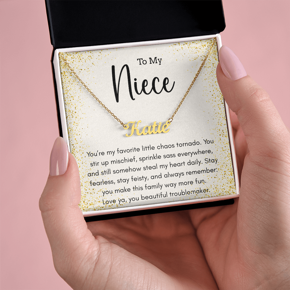 Personalized Name Necklace For A Sassy Niece