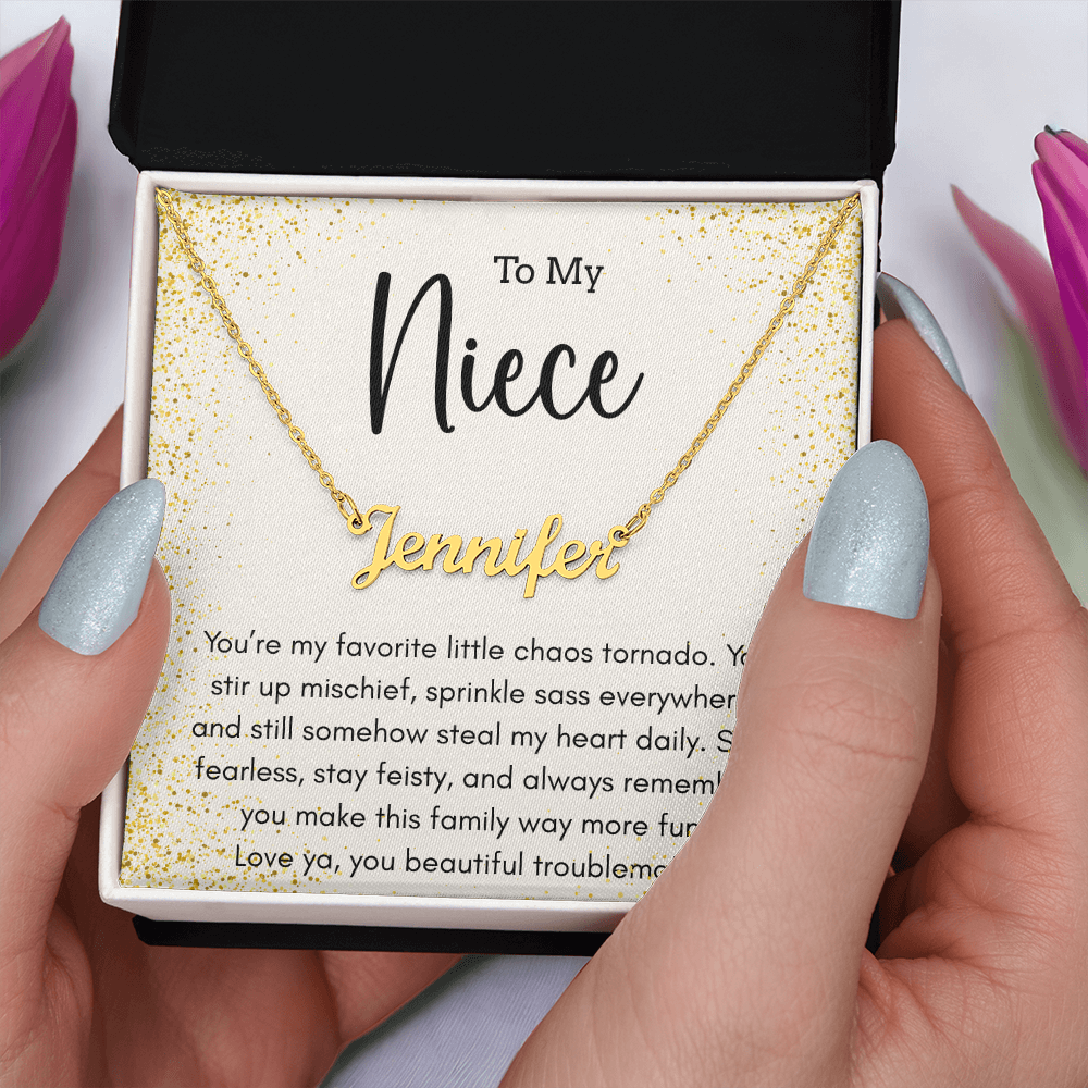 Personalized Name Necklace For A Sassy Niece