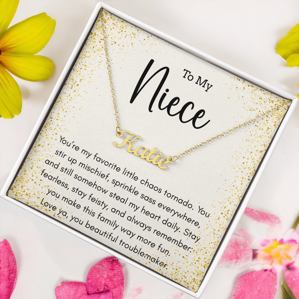 Personalized Name Necklace For A Sassy Niece