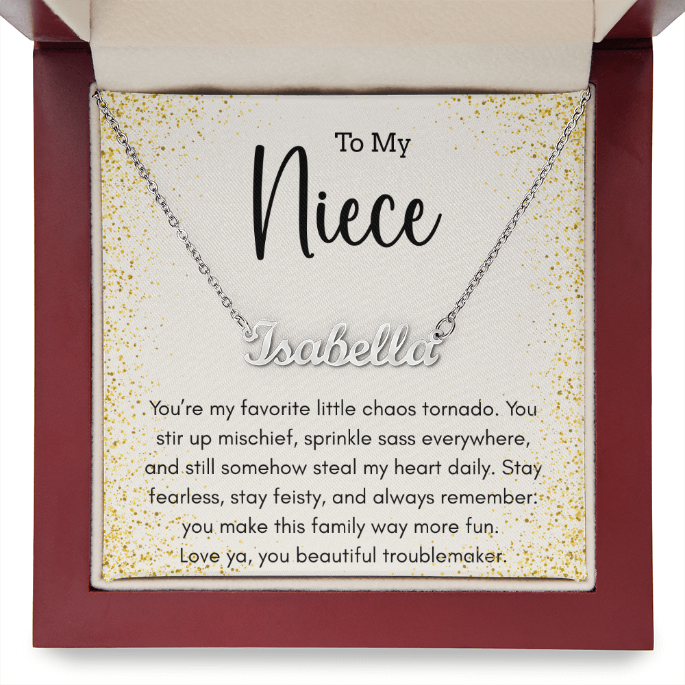 Personalized Name Necklace For A Sassy Niece