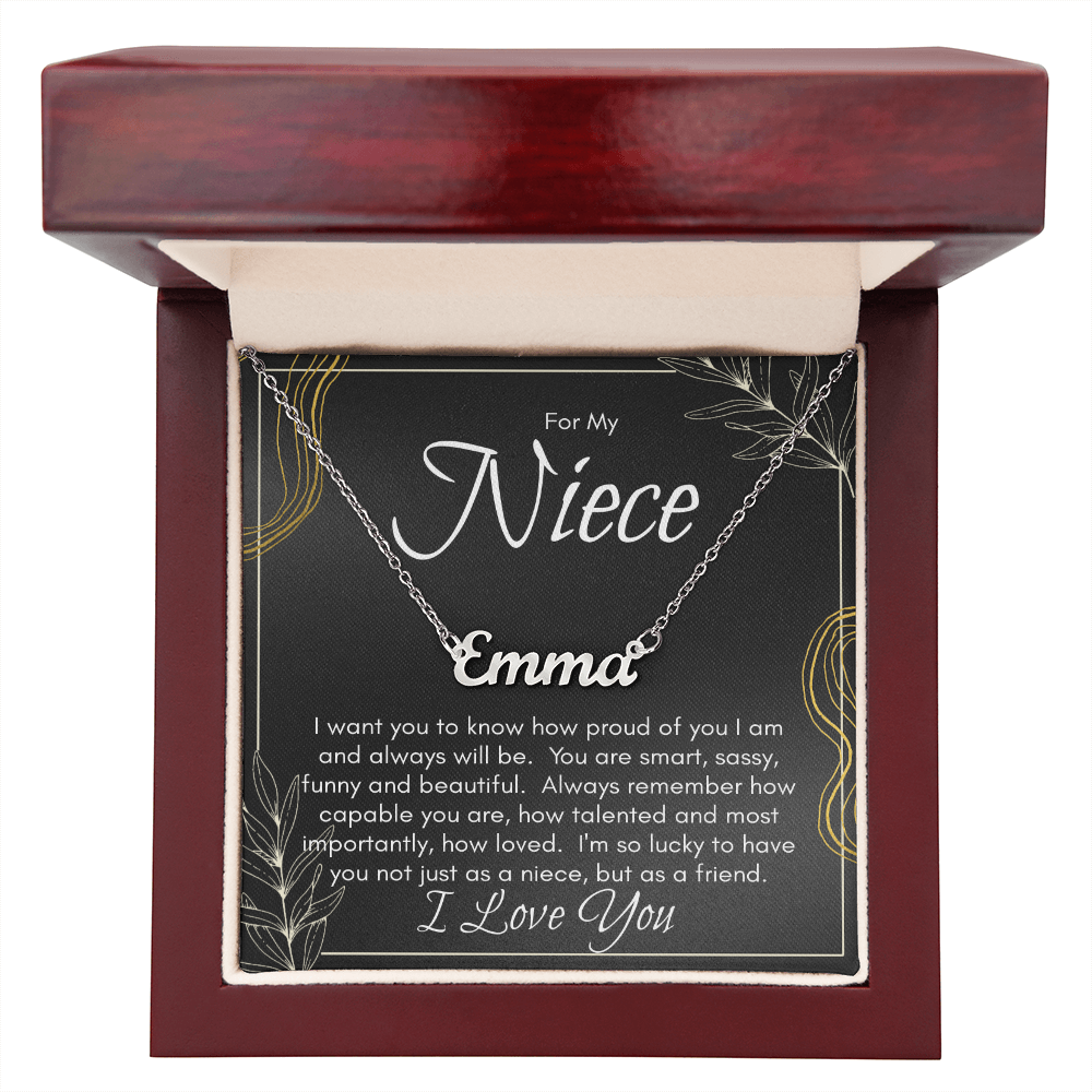Personalized Name Necklace For Niece