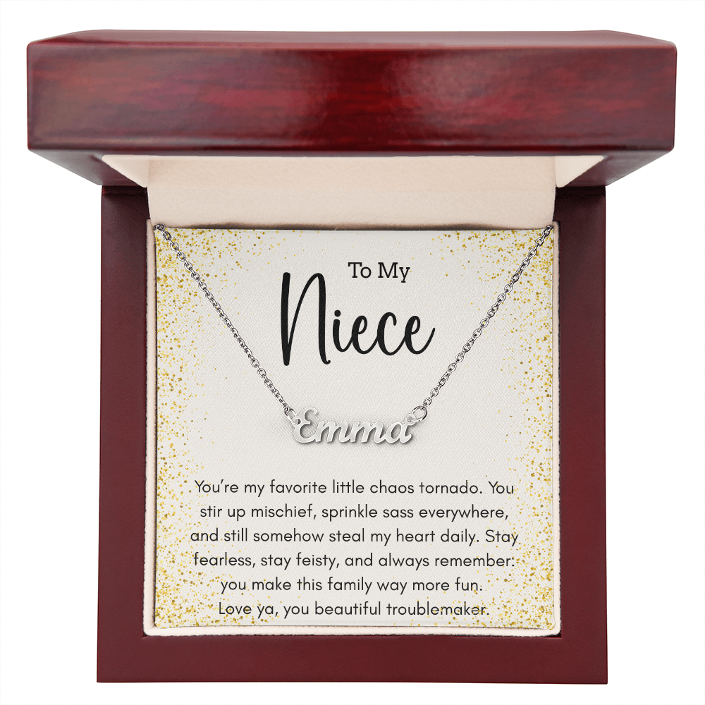 Personalized Name Necklace For A Sassy Niece