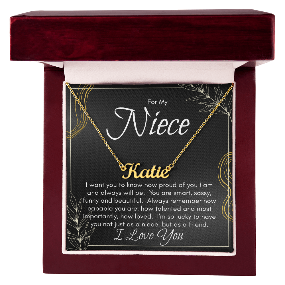 Personalized Name Necklace For Niece
