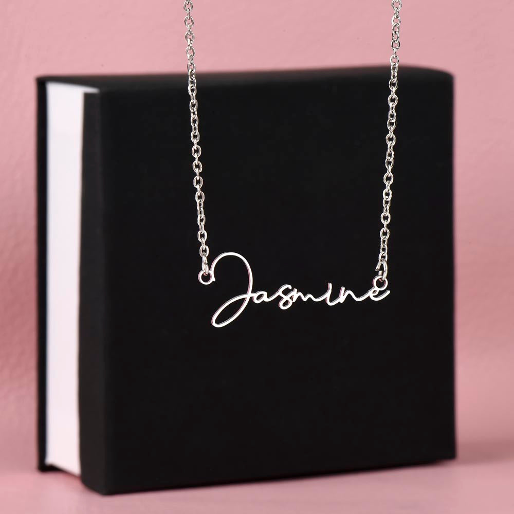 A Father's Promise – Custom Name Necklace for His Daughter