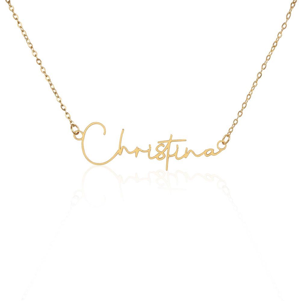A Father's Promise – Custom Name Necklace for His Daughter