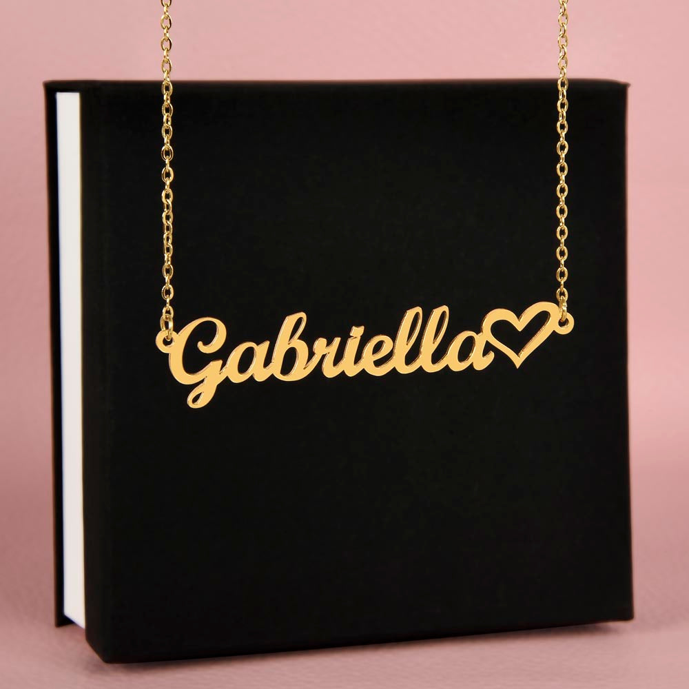 To My Country Girl - Personalized Name Necklace of Sweet Madness