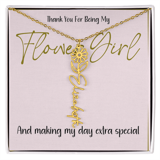Cute Flower Girl Thank You Gift