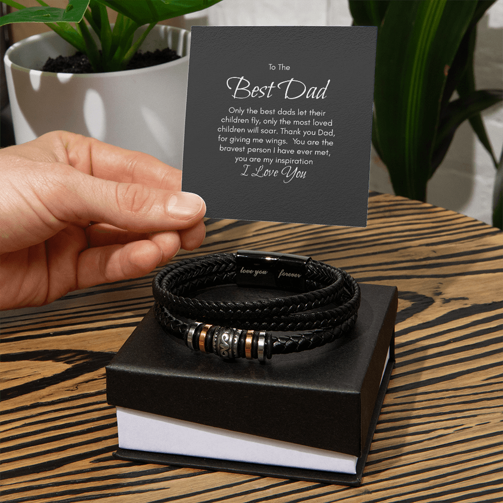 “Thank You for My Wings” – A Bracelet for the Dad Who Let You Soar