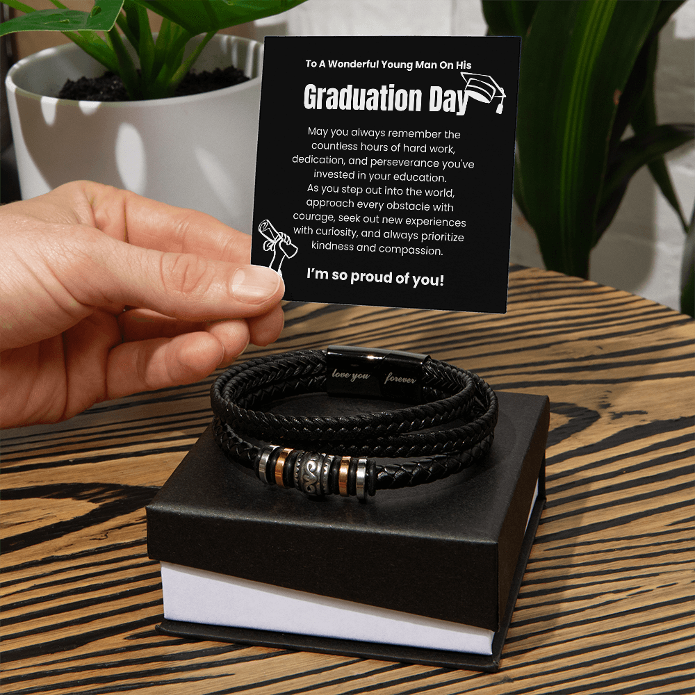 A Symbol of Pride and Perseverance: The Graduation Day Men's Bracelet