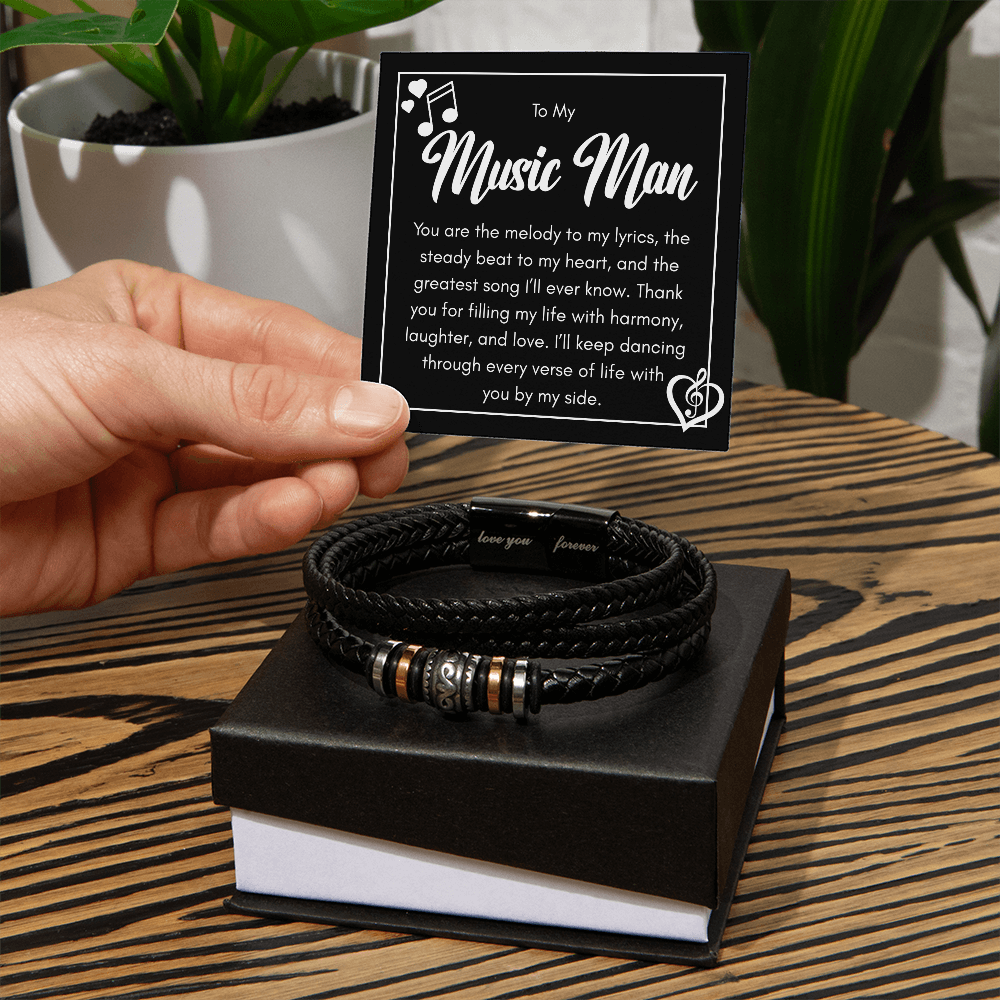 Bracelet For the Man Who Makes Your Heart Beat in Rhythm