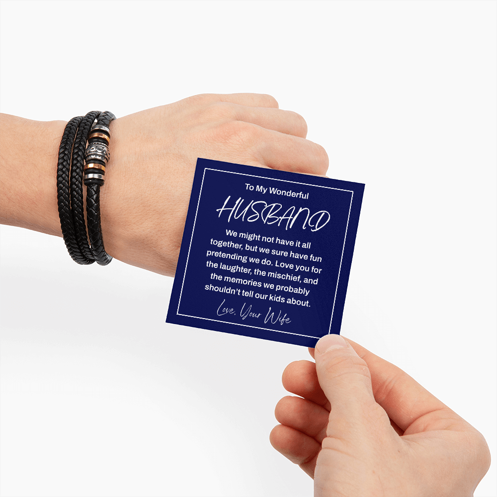 To My Wonderful Husband—The Perfect Fun-Loving Bracelet