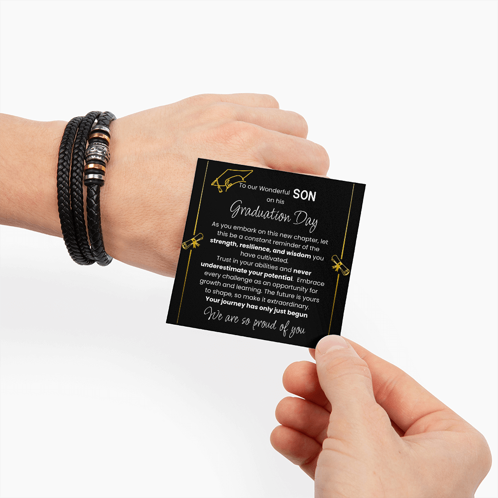 A Symbol of Strength for His Next Chapter: The Son's Graduation Keepsake Bracelet