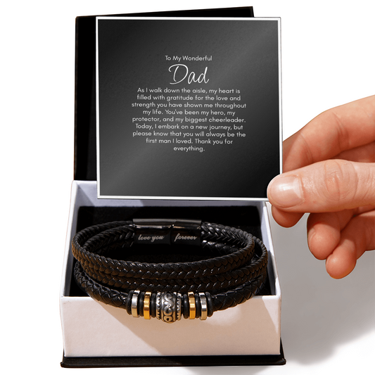 Father Of The Bride Gift Bracelet