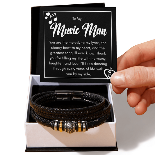 Bracelet For the Man Who Makes Your Heart Beat in Rhythm
