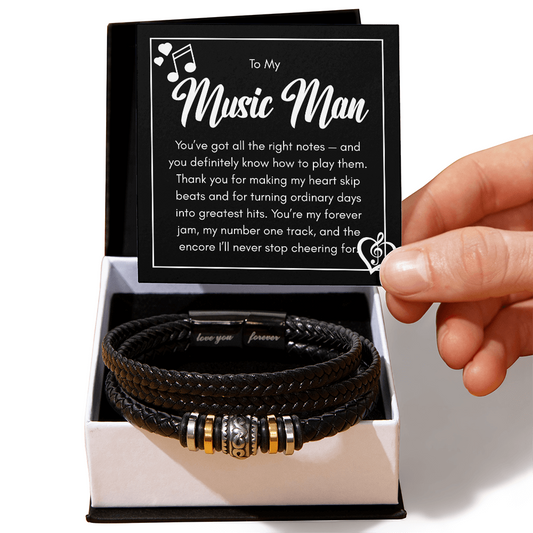 To My Music Man 🎵 Bracelet For Your Music Loving Man!