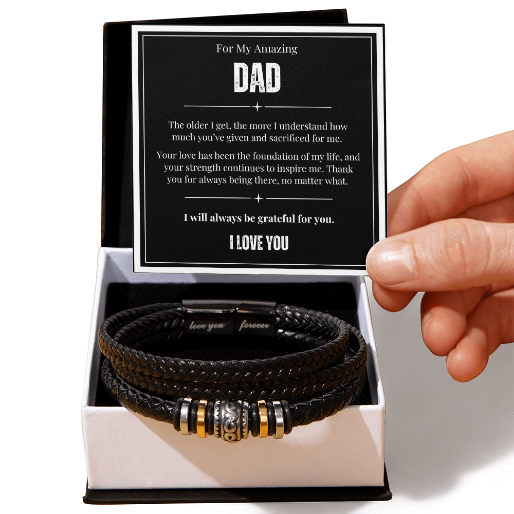 For My Amazing Dad Bracelet, Perfect Dad Gift