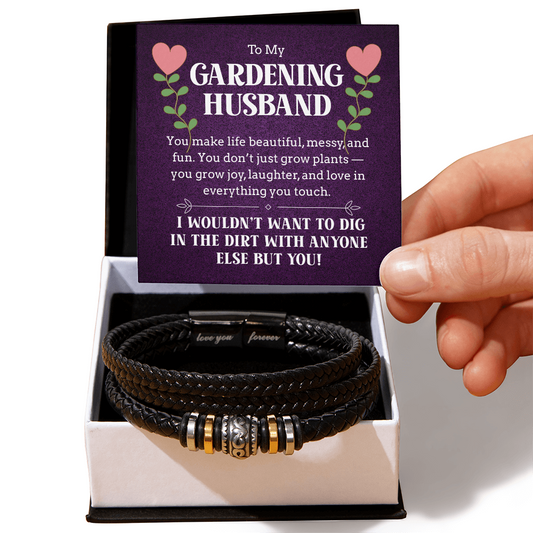 Bracelet for Gardening Husband - A Love That Grows Stronger Every Day