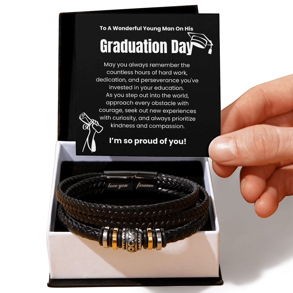 A Symbol of Pride and Perseverance: The Graduation Day Men's Bracelet