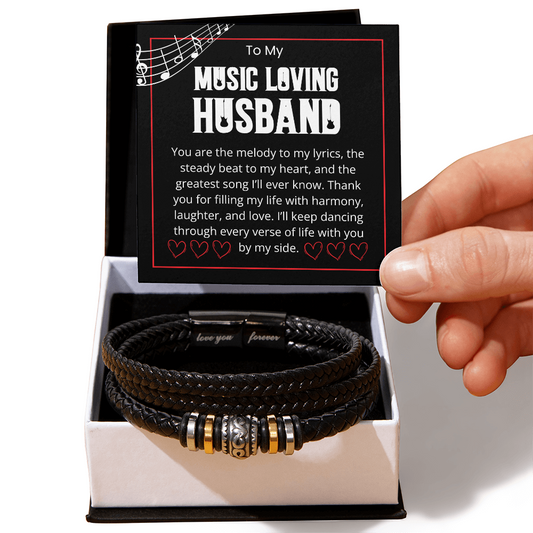 To My Music Loving Husband 🎶 Bracelet For The Man Who Is The Melody To Your Lyrics