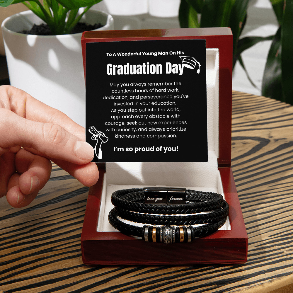 A Symbol of Pride and Perseverance: The Graduation Day Men's Bracelet