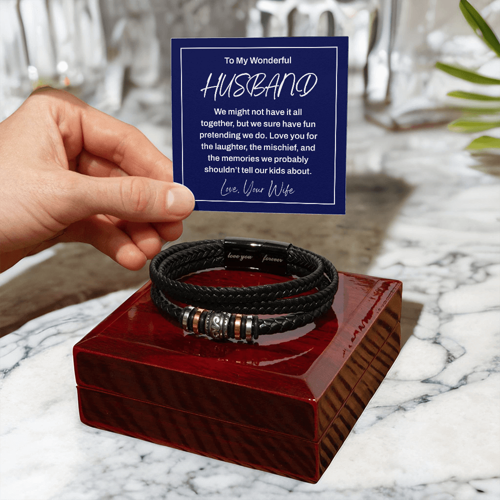To My Wonderful Husband—The Perfect Fun-Loving Bracelet