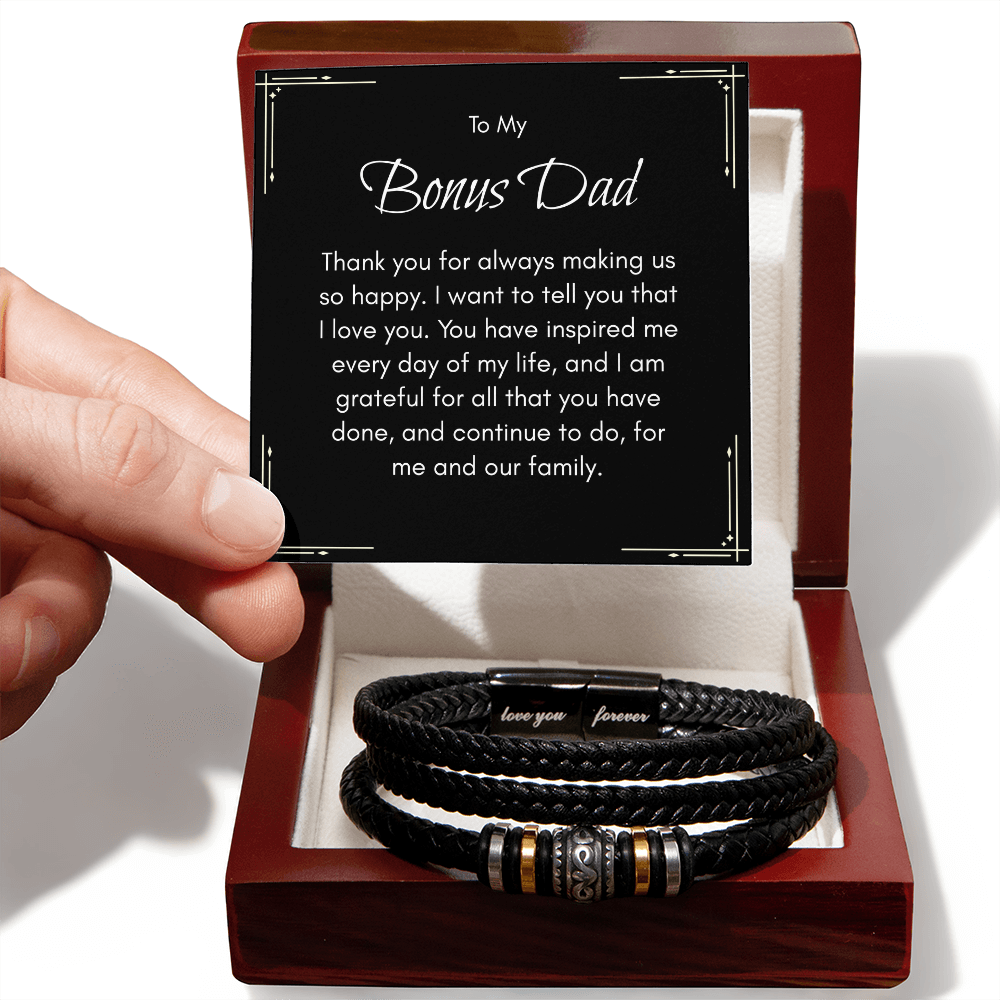 Bonus Dad Bracelet – Meaningful Gift for Bonus Dad